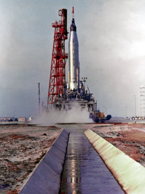 humanoidhistory:  Mercury-Atlas 7 launching at Cape Canaveral, Florida, on May 24, 1962. (via)