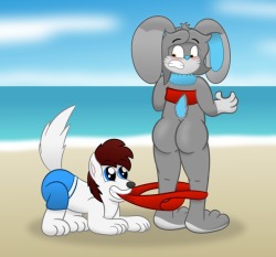 Ask-Aaronthewolf: Giving Db’s Beach Bunny Buns A Bit Of Fresh Air! ^^ @Dr4Xx0R