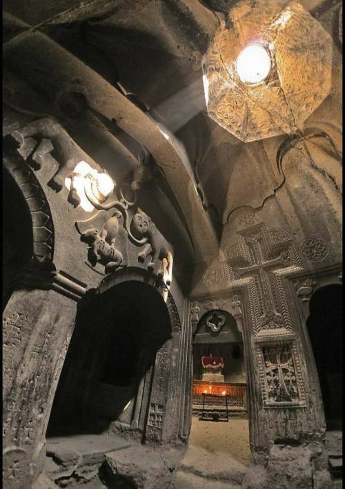 ancientorigins:Ancient Geghard Monastery, Armenia