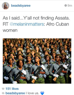 Conspiracybruva:   Blueklectic:  This Is Dope.  Hands Off Assata, Muthafucka! 