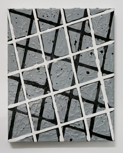 Nicolas Geiser - quelques étapes successives, 2019, huile et acrylique sur toile, 25,5 x 20 cm