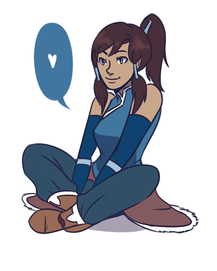 cookiekhaleesi:  Come back to meee  korra just sitting pretty &lt;3