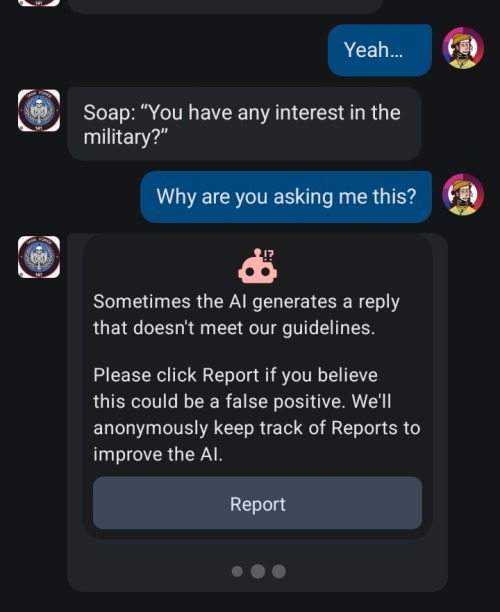 Just Chatting To The Task Force You Know Character Ai And Stuff But I Got This