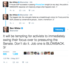 sashayed: sashayed: If your representative voted Yes on Trumpcare, there’s an upside: You still have a crucial, furious job to do. The most effective protest, and the one with the best optics, is the one you make physically: showing up at your shitbag