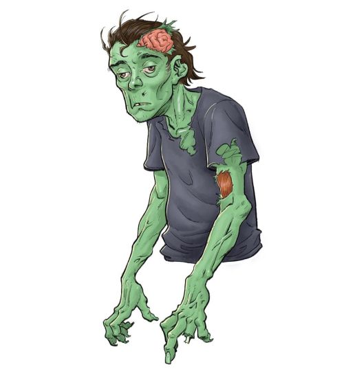 The question is, is this Halloween zombie me, or just regular pandemic zombie me? Who’s to say!? ‘Ti