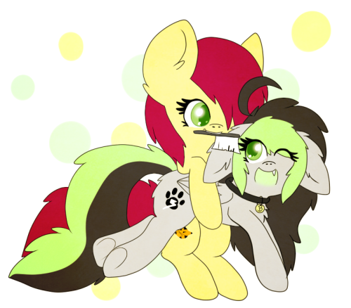 askbreejetpaw:  Yey~Brushies (^o^)  Cuuuuute <333