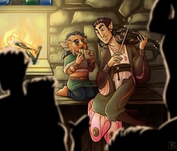 artkat2stillartin:A commission for @spatialheather!! I love these two tbh@soc-dnd