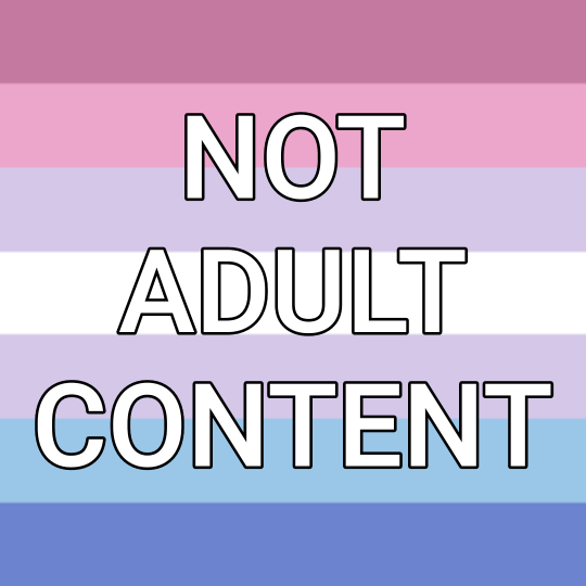 genderqueerpositivity:            (Image description: the Philly rainbow, bisexual, asexual, genderqueer, aromantic, genderfluid, nonbinary, agender, bigender, and intersex pride flags with the words “not adult content” centered in white text. End
