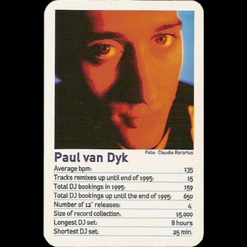 @paulvandyk A vintage collection of DJ trading cards from 1996 have surfaced today with notable incl