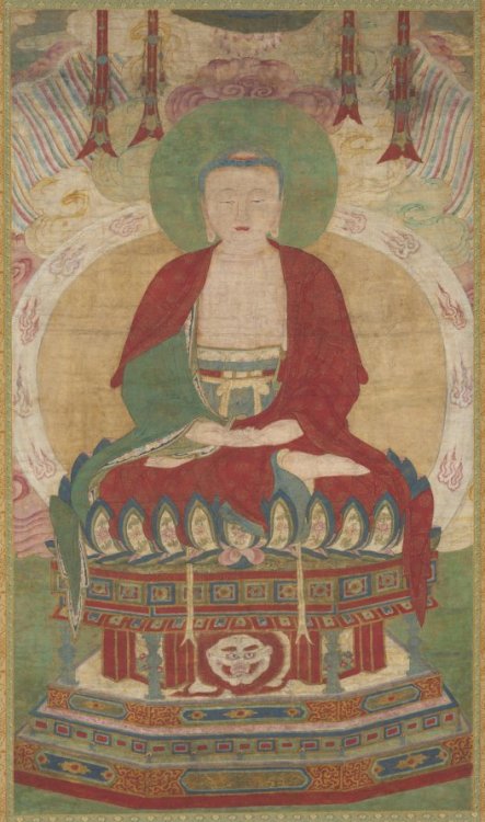 Seated Amitābha, late 1500s-early 1600s, Cleveland Museum of Art: Korean ArtThis magnificent Buddha,