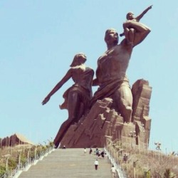 cheskasmagicshire:   nerthos:  geoffsayshi:  krystvega:  The African Renaissance Monument in Senegal, larger that the Eiffel tower and the statue of liberty .. Things you don’t see in mainstream media.  @KrystVegaNeteru  This is beautiful.  I think