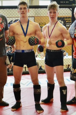 czech-boys:  Two shirtless Czech MMA fighters