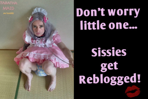 Sissies get reblogged!