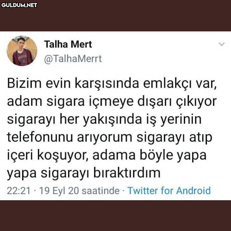 Düşmana yapılmaz Talha...