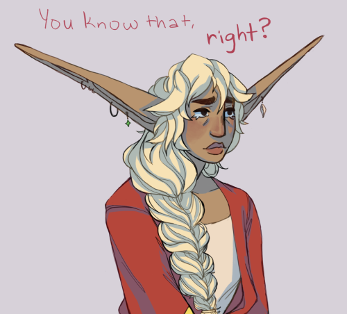 theatricuddles: dimaggiocorp: yeah. [ID: Bust drawings of Taako and Lup. Lup is a light-skinned elf 