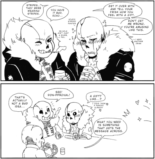raintalker: heroicworks:  raintalker:  heroicworks:  raintalker:  heroicworks:  Someone, please, give Echotale!G water and save him from himself (and the Don).As soon as I saw Yoralim’s illustration of this, my eyes zoomed in on Echotale!G blushing.