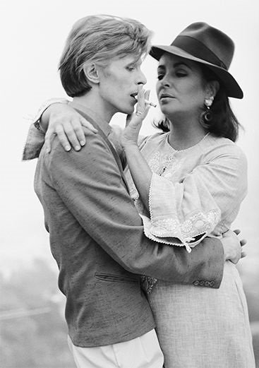 Porn photo 70rgasm:    David Bowie and Elizabeth Taylor