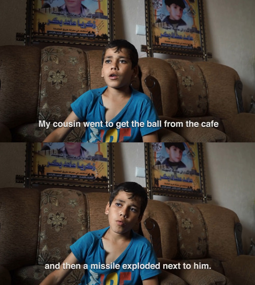 pxlestine: VIDEO: Living Under Israel’s MissilesFour boys of the Bakr family were killed by a 