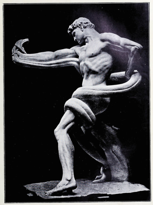 Frederic Leighton (1830-1896), ‘Athlete Strangling A Python’, “The Art Journal&rdq