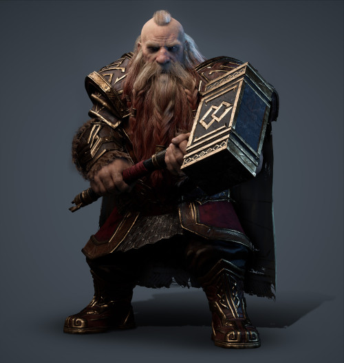 Dwarf the Warrior  HoOman Raad www.artstation.com/artwork/gJQ93E