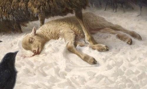 masterpiecesindetail:Anguish - August Friedrich Albrecht Schenck (1828-1901)