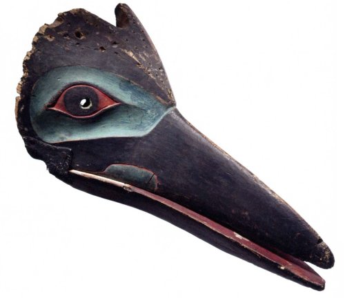 newguineatribalart: Native American Northwest Coast Bird shaped masks Among Northwest Coast peoples,