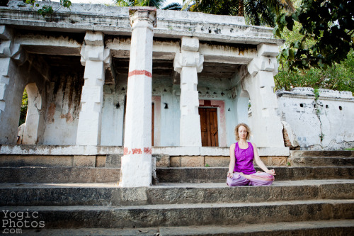 Beck Corley in Srirangapatna, India.Beck teaches with The Yoga Travelling CompanyPhotography by Chri