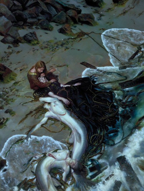As a side note, this is a picture of an oil painting entitled The Golden Rose by Donato Giancola. It