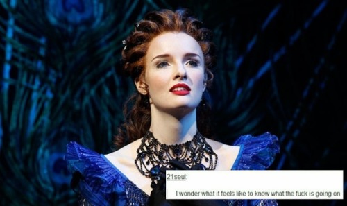 nessie665: Tumblr text post meme: Christine Daaé Edition. Because every day, it is Chris