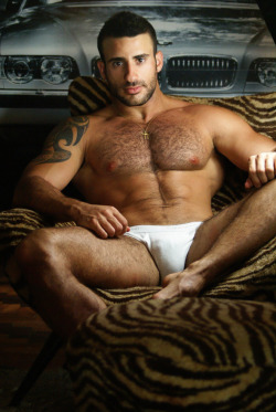 sexy-hunks:  Israeli hairy hot  Hunk Eliad