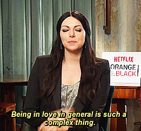 lauraslittlespoon:  If you meet your character (Alex Vause), what would you say to