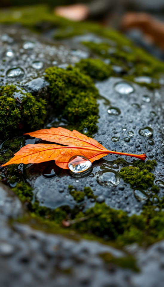 Leaves And Moss