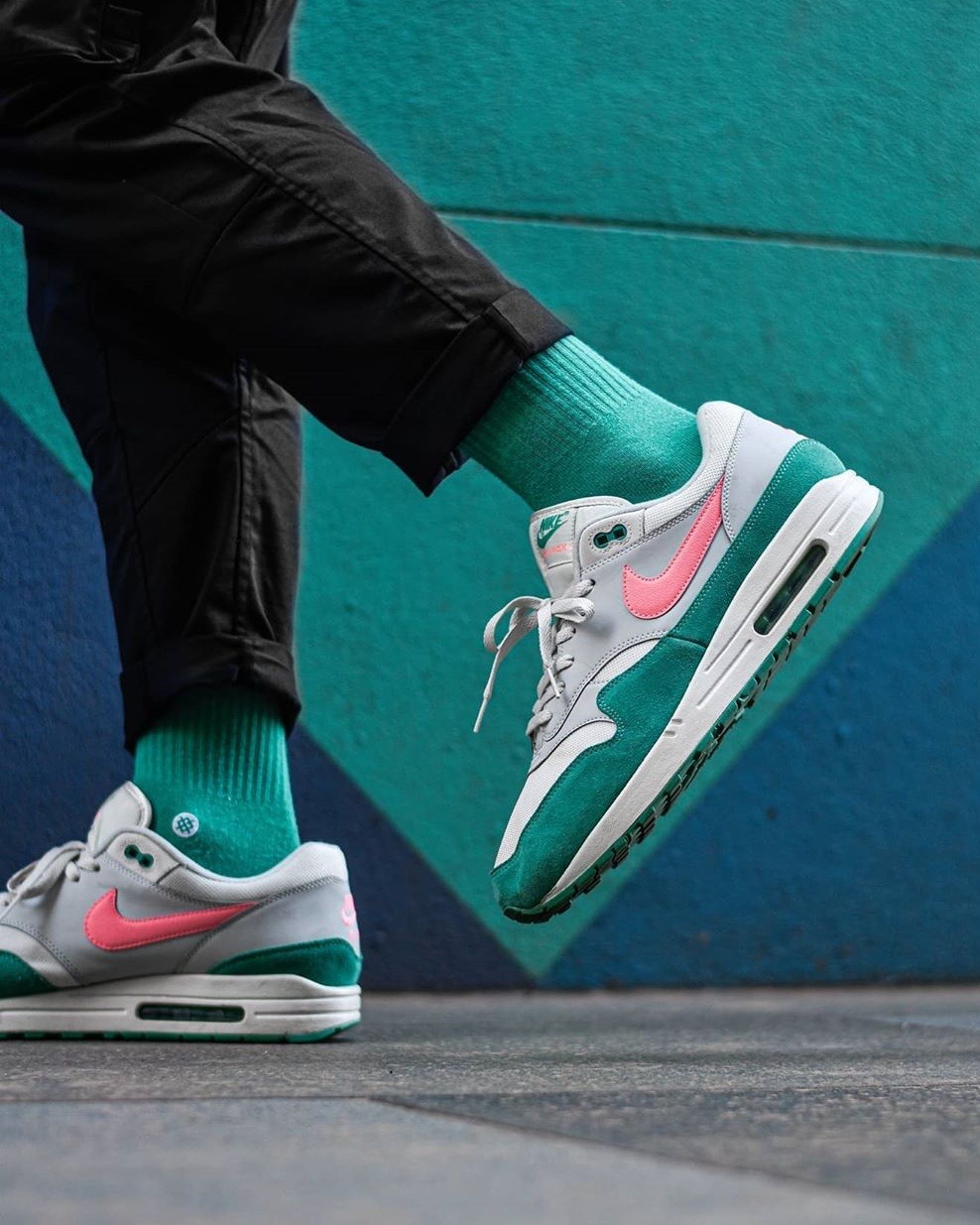 Gevoelig caravan constant Nike Air Max 1 Watermelon by whatwalkerwears – Sweetsoles – Sneakers, kicks  and trainers.