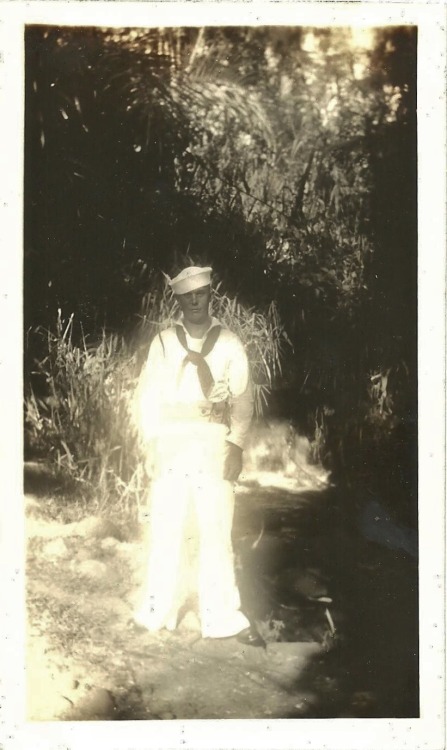 Sailor from the USS Augusta in the Philippines 1930s