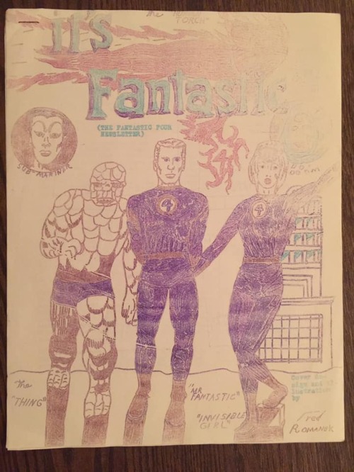 Maybe the earliest Marvel fanzine, “The Fantastic Four Newsletter” from 1963. Less than 100 copies e