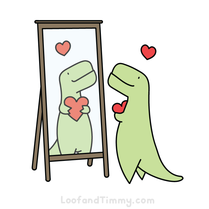 loofandtimmy:
“ 💖 🦖💖
Remember to love yourself this Valentine’s Day!
”
