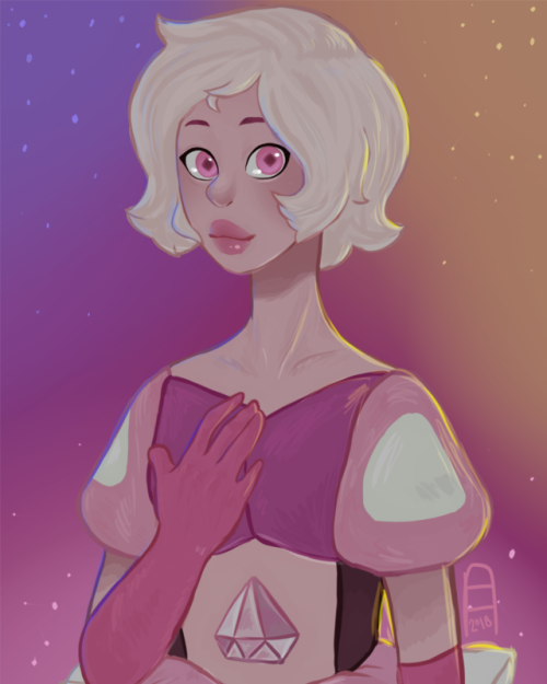 Pink Diamond~~~ My half of an art trade with @autumnarts, go follow their stuff, it’s great!Th