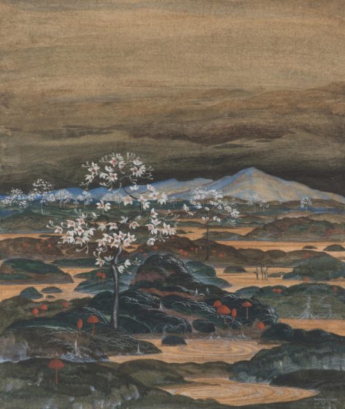 amare-habeo:  Herbert von Reyl-Hanisch (Austrian, 1898 - 1938) Fanciful Landscape, 1924 Mixed Media 