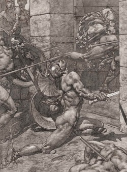 Porn Pics lepetitdragonvert:The Death of AchillesArtist