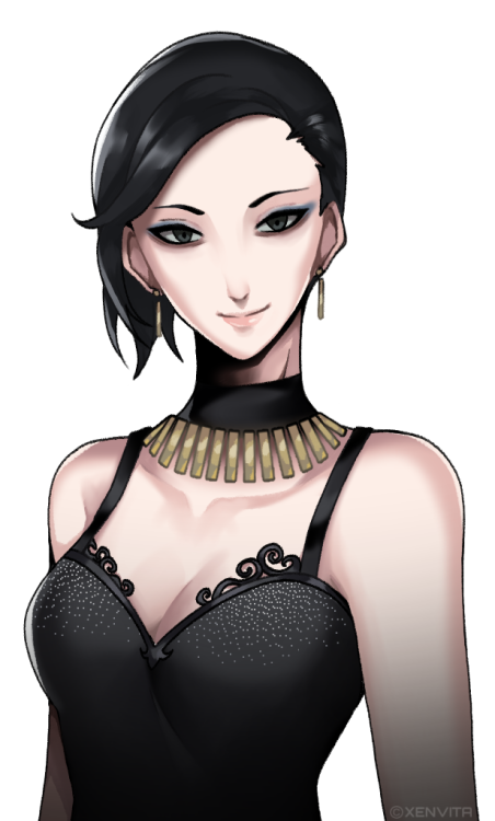 xenvita: New original Death Mark/死印 character: Kanata Eiko A talented pianist with death mark on her right eye. She is also a single mother and her son Kanata Momoha, also receive a death mark. 