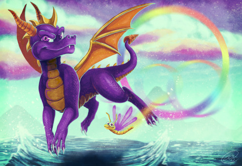Spyro the Dragon - Qlax DrawsOne of my all time favorite video game/video game characters! Can I say
