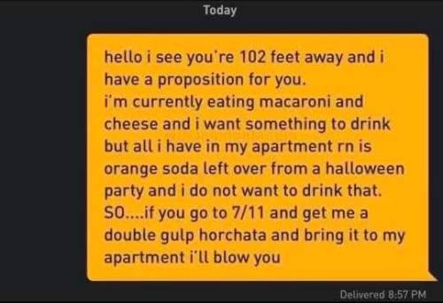 go-go-gudako:colemcniz: gay-irl: gayirl this actually has me deceased [image ID: a grindr message. t