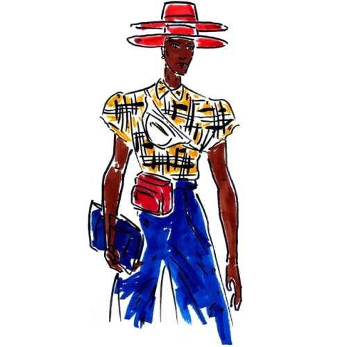 blackfashionstars: Stunning in London Fashion Week Men’s  By IG: @joshbristowillustration