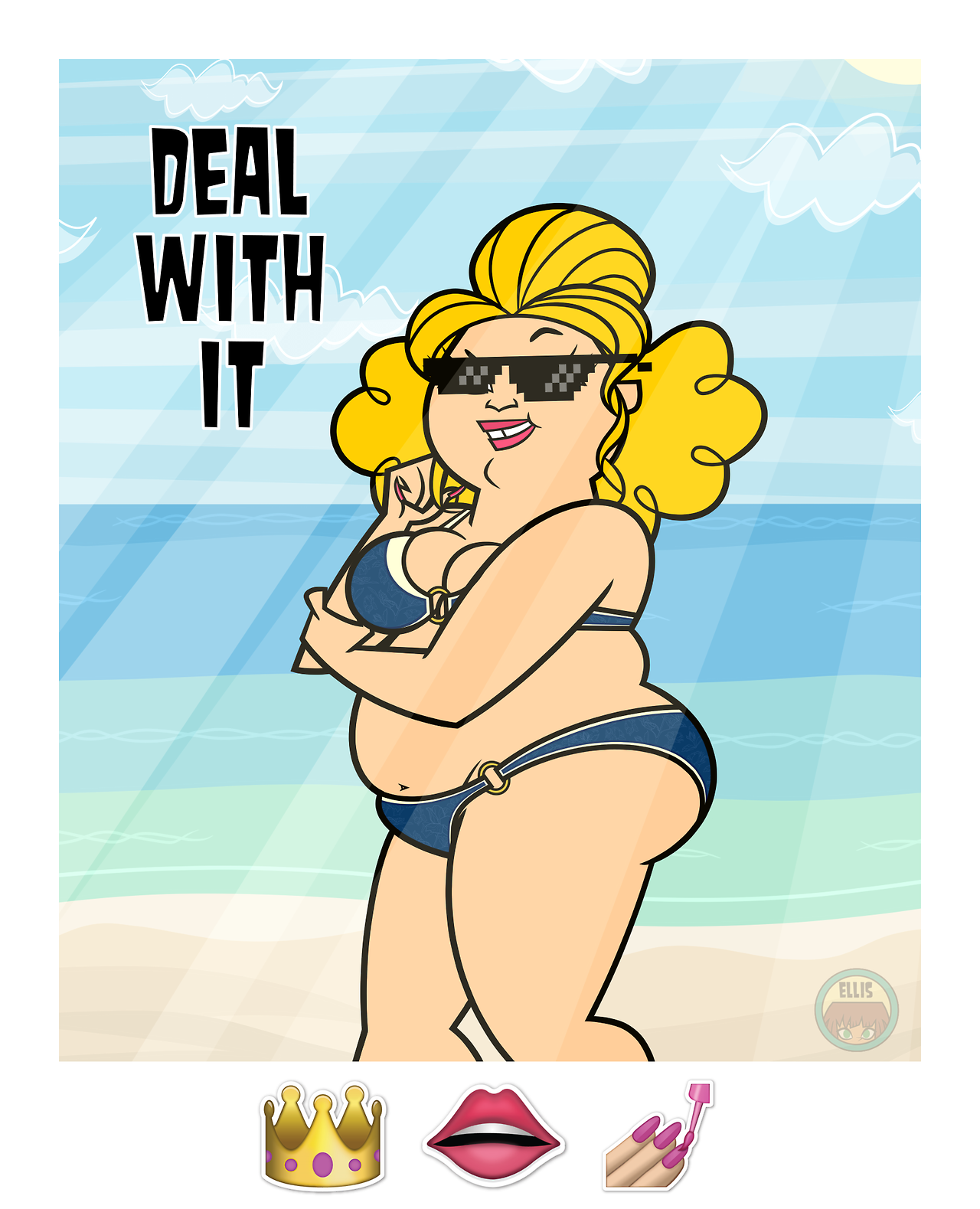 ellissummer:  Deal With It  Are you prepared for summer? Sugar got her best bikini