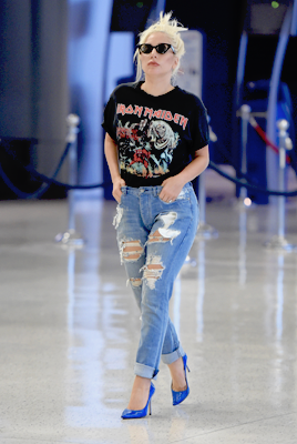 ladyxgaga: July 1st, 2015: Arriving at JFK airport in New York City