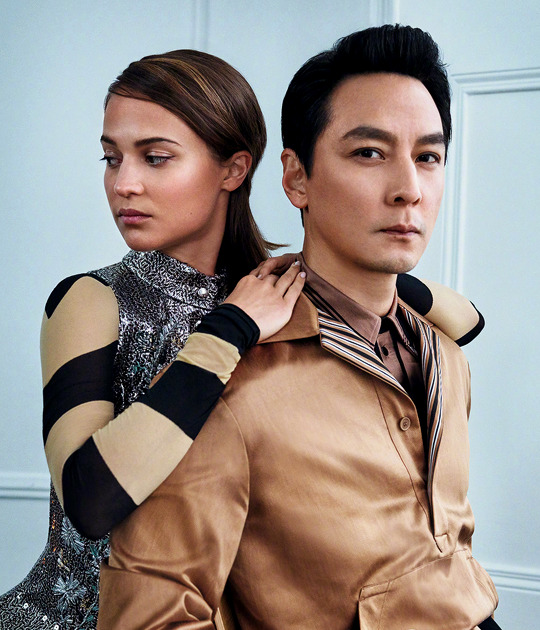 joewright:  Alicia Vikander &amp; Daniel Wu by Mark Seliger for Vogue China,