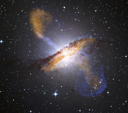 Centaurus A, the result of a galaxy collision (source)