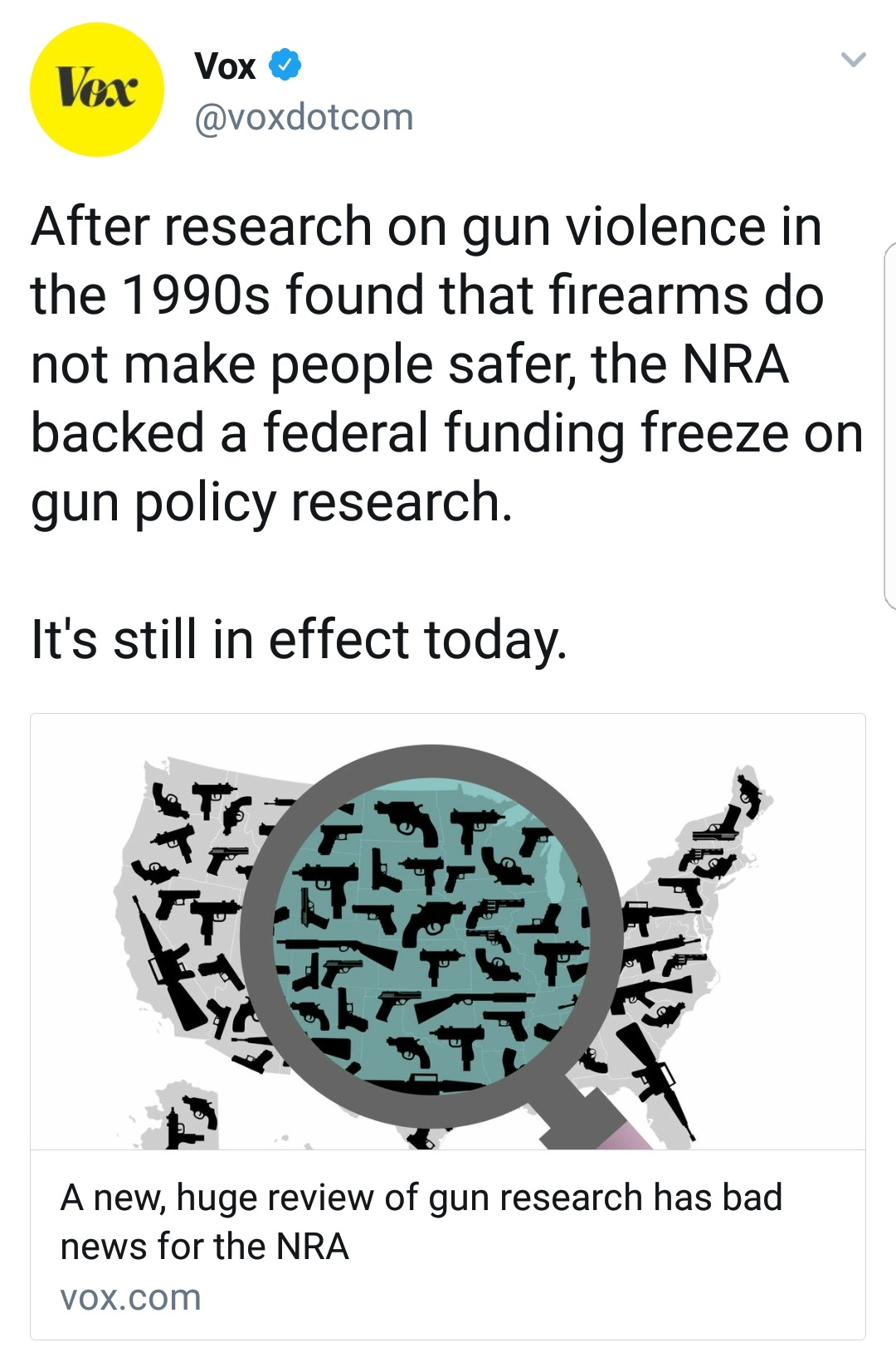 liberalsarecool: The NRA blocked Federal funds from research!!! That’s our tax