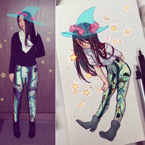 Leggings of my Ghibli painting~ Poprageous will have them for a bit before the New Years, I think? H