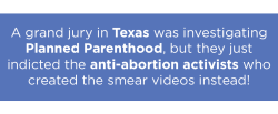 mediamattersforamerica:  The creators of the anti-Planned Parenthood smear videos lied so much that they were our 2015 Misinformer of the Year. Their indictment is a step towards justice! 